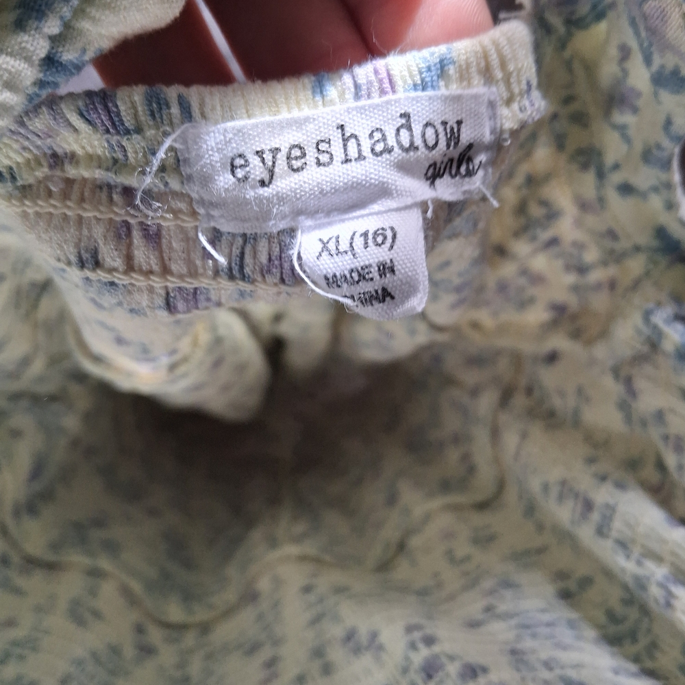 Floral Yellow Women's Dress - Picture 4 of 4